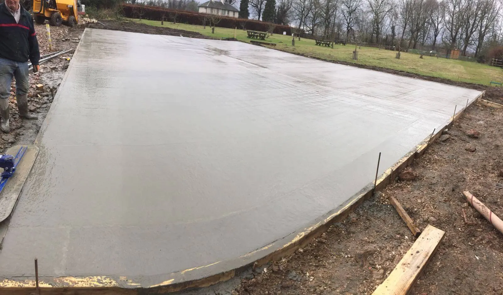 Concrete Base at Polesden Lacey — Great Bookham, Surrey
