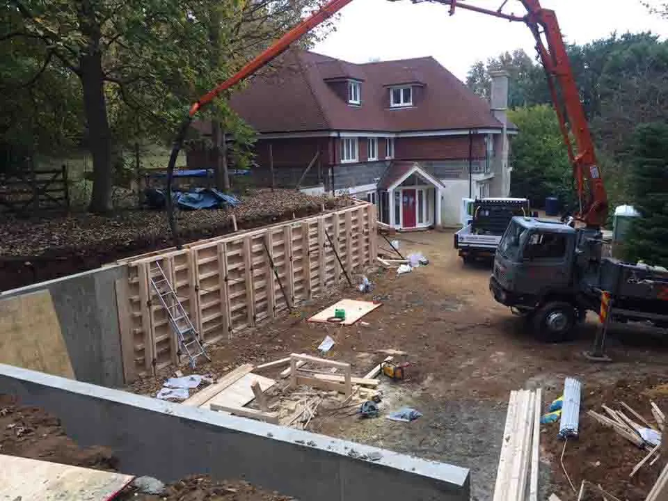 Retaining Wall for Martin's GTS, Farnham — Farnham, Surrey, photo 2