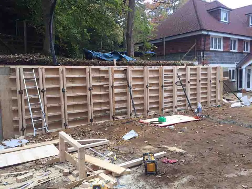 Retaining Wall for Martin's GTS, Farnham — Farnham, Surrey, photo 3