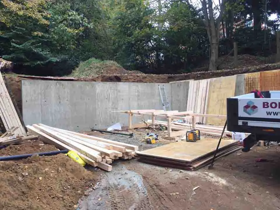 Retaining Wall for Martin's GTS, Farnham — Farnham, Surrey, photo 4