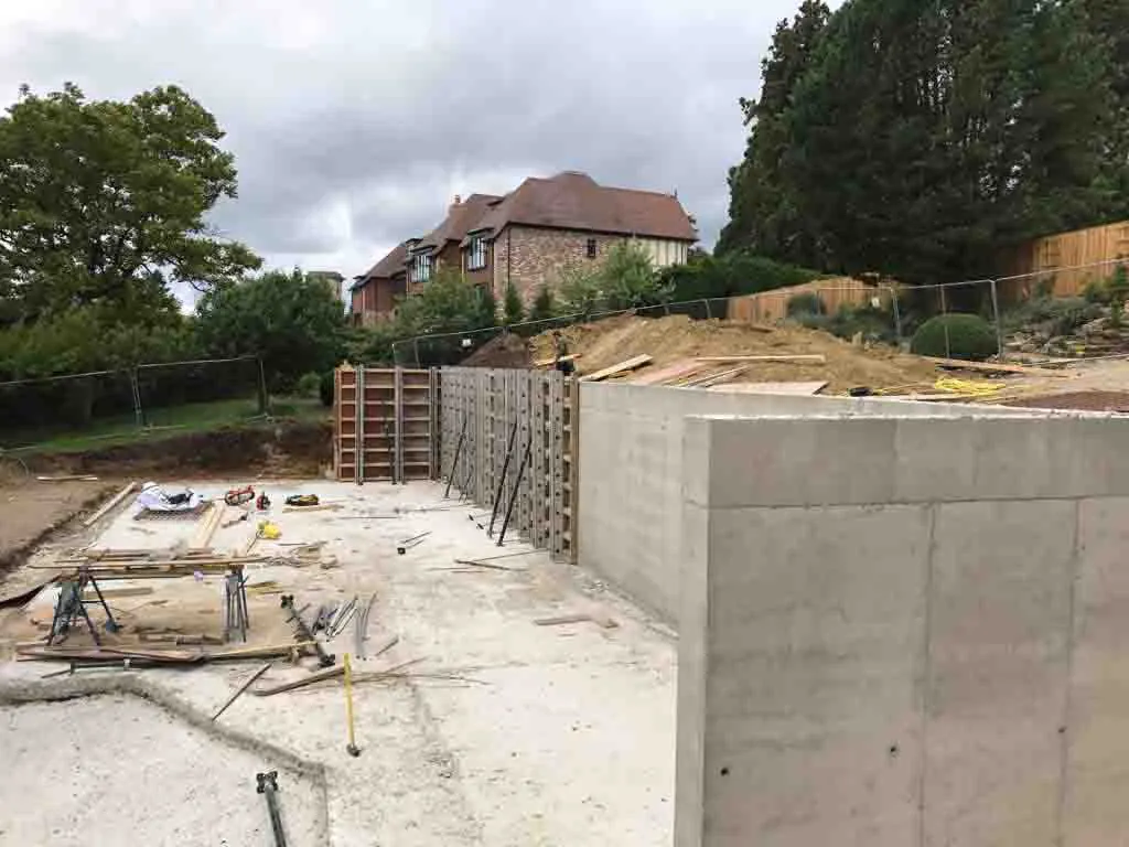 Retaining Wall in Reigate — Reigate, Surrey